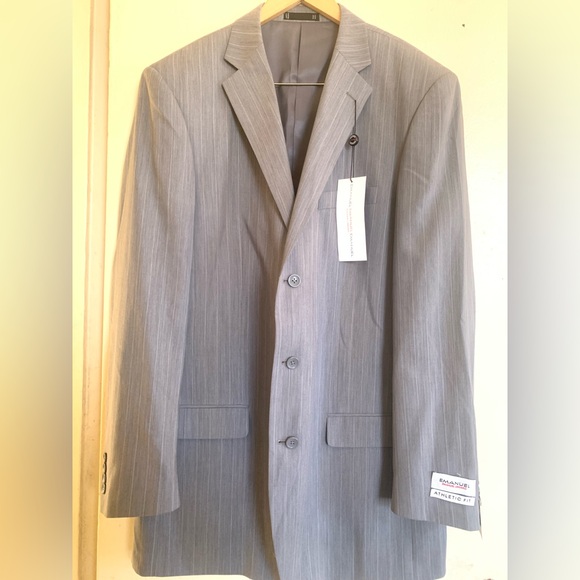 EMMANUEL UNGARO Men’s (Italian Import) Worsted Wool Suit Jacket-Sz 44XL/36 Grey